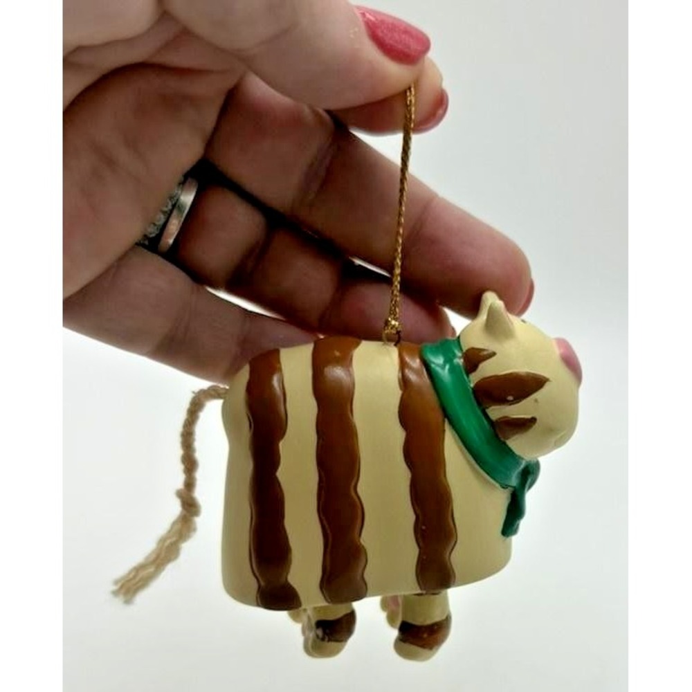 Cat‎ Christmas Ornament Cute Kitty Figurine Hanging Holiday Decor 4 Inch Gift